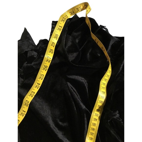 Romeo Juliet Couture Off Shoulder Black Velvet Like Mini Dress Size Small NWT - Picture 6 of 8